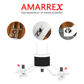 Kit Fixation pour perche de ponton et porte-amarres. Compatible avec les rails en T des Pontons, catways et quai dans les marina et port de plaisance. Amarrex by Baywatt